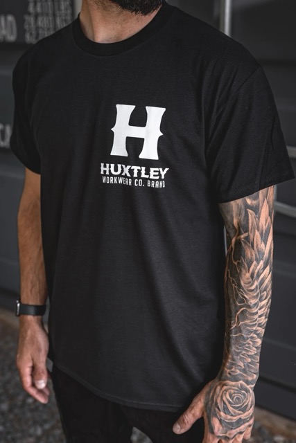 T-shirt Huxtley HX-891 Full Print Tee - Noir/Blanc