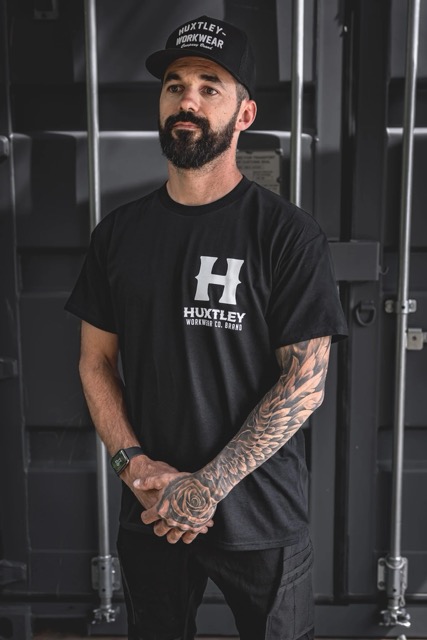 T-shirt Huxtley HX-891 Full Print Tee - Noir/Blanc