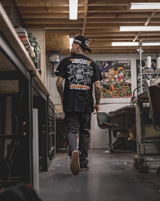 T-shirt Huxtley HX-891 "High Miles Supply" - Noir