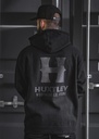 Coton Ouaté Huxtley HX-717 Heavyweight Hoodie "Full Print" Blackout - Noir