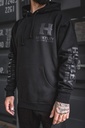 Coton Ouaté Huxtley HX-717 Heavyweight Hoodie "Full Print" Blackout - Noir