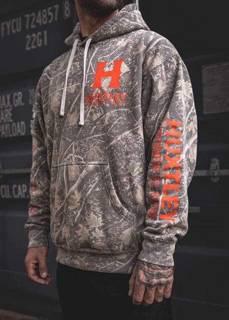 Coton Ouaté Huxtley HX-717 Heavyweight Hoodie "Full Print" Blackout - Noir (copie)