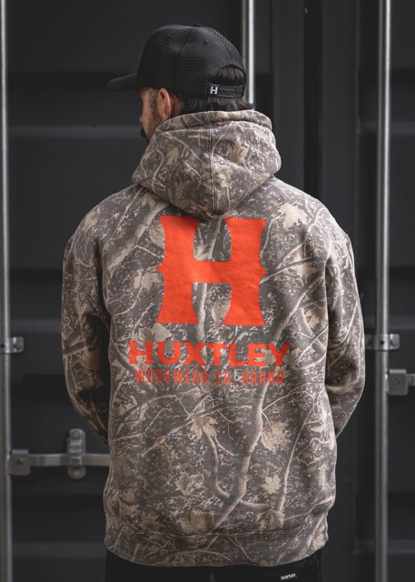 Coton Ouaté Huxtley HX-717 Heavyweight Hoodie "Full Print" Blackout - Noir (copie)