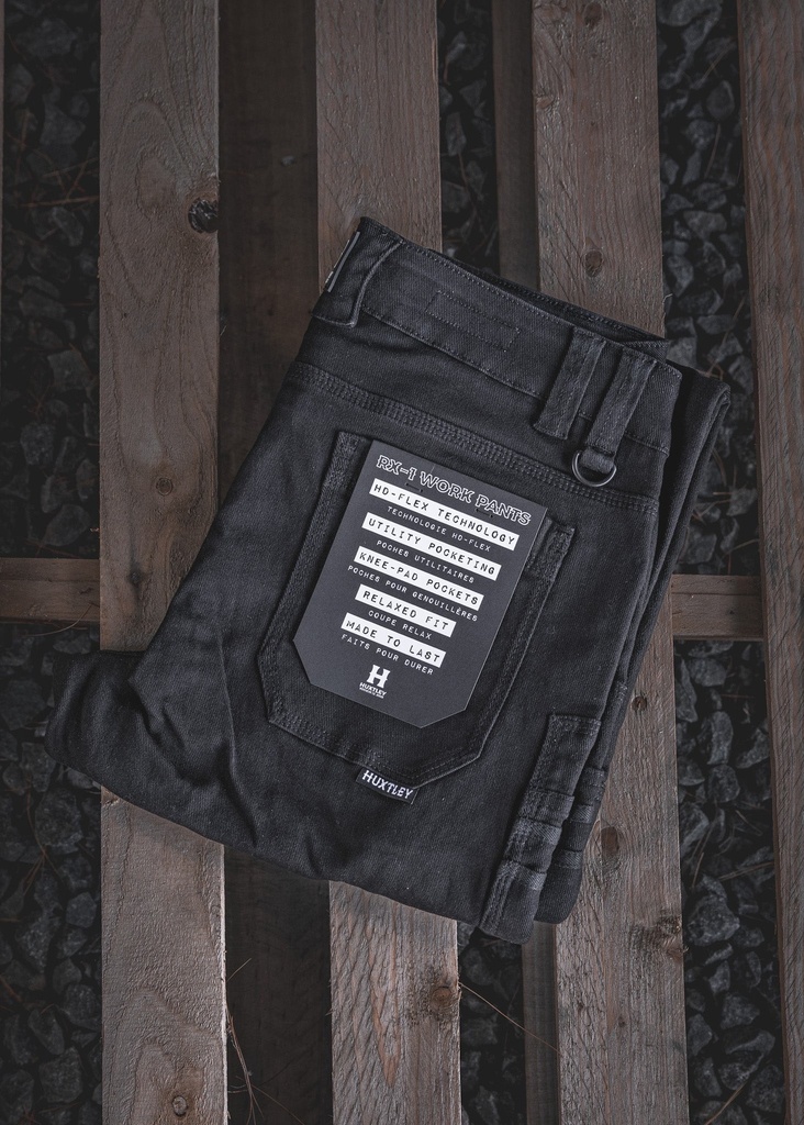 PANTALON HUXTLEY RX-1 "ALL DAY" DÉCONTRACTÉ - NOIR (copie)