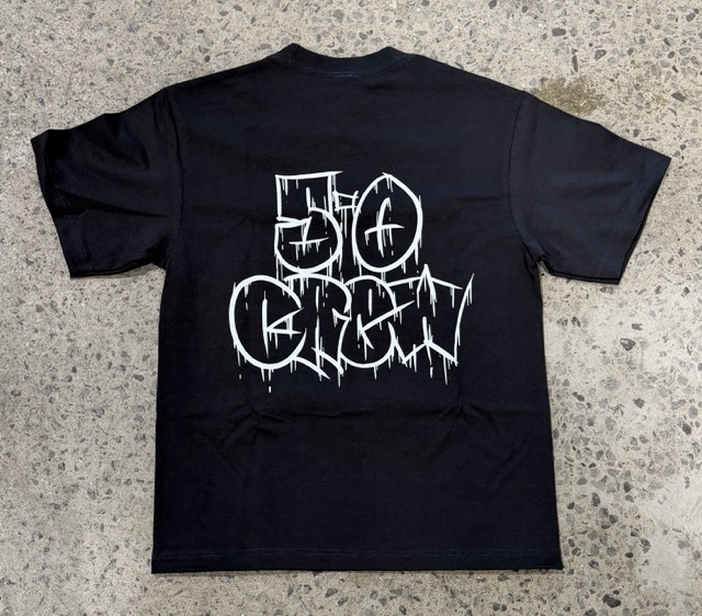 T-Shirt 5-0 Crop Crew - Off Black 