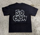 T-Shirt 5-0 Crop Crew - Off Black 