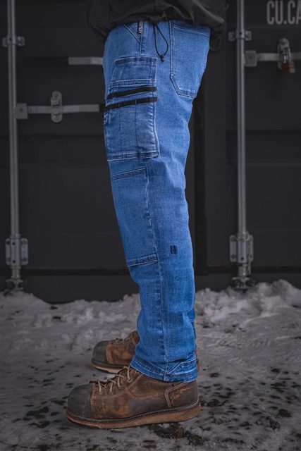 PANTALON HUXTLEY RX-1 "WORK" DÉCONTRACTÉ - BLEU DÉLAVÉ