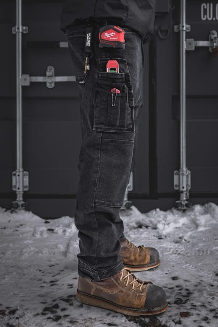 PANTALON HUXTLEY RX-1 "WORK" DÉCONTRACTÉ - NOIR DÉLAVÉ