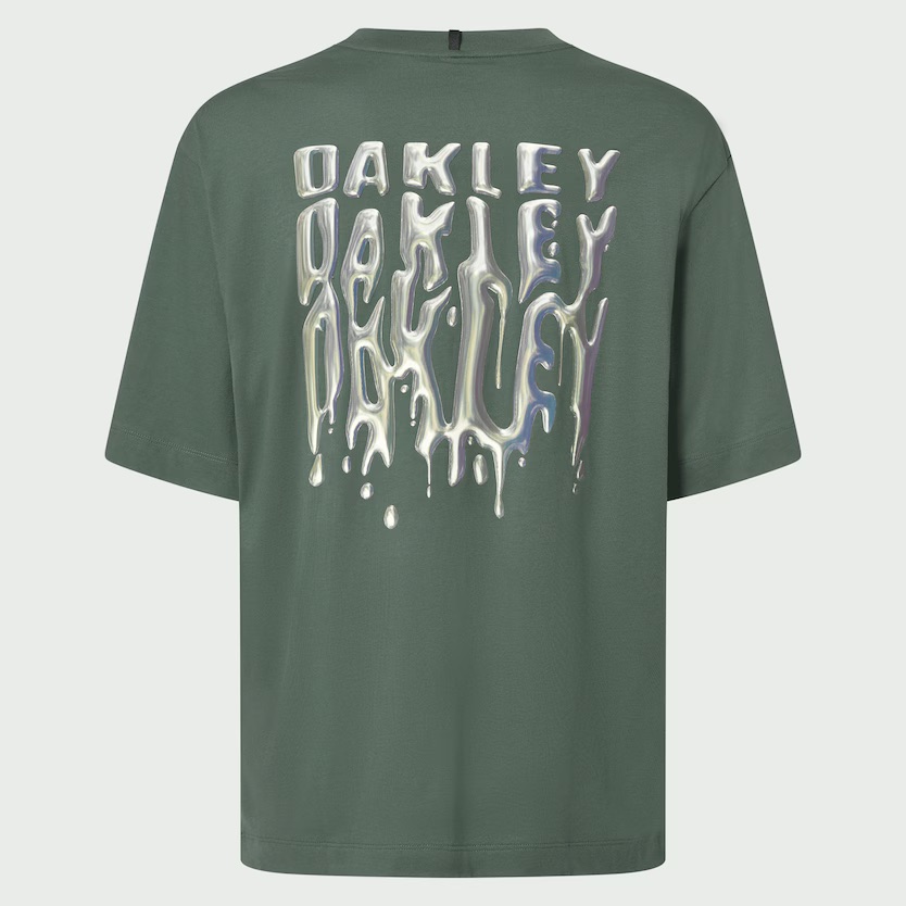 T-SHIRT OAKLEY STACKED METAL - AVIATOR GREEN