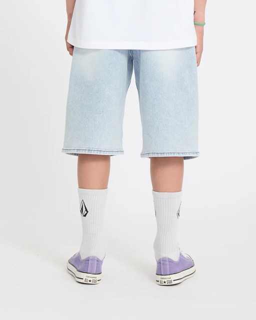 SHORT VOLCOM BILLOW DENIM JUNIOR  - DESERT DIRT INDIGO 