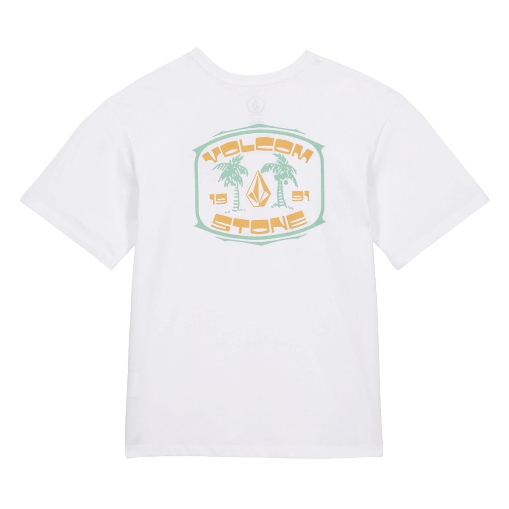 T-SHIRT VOLCOM ENFANTS 91 PALM - BLANC