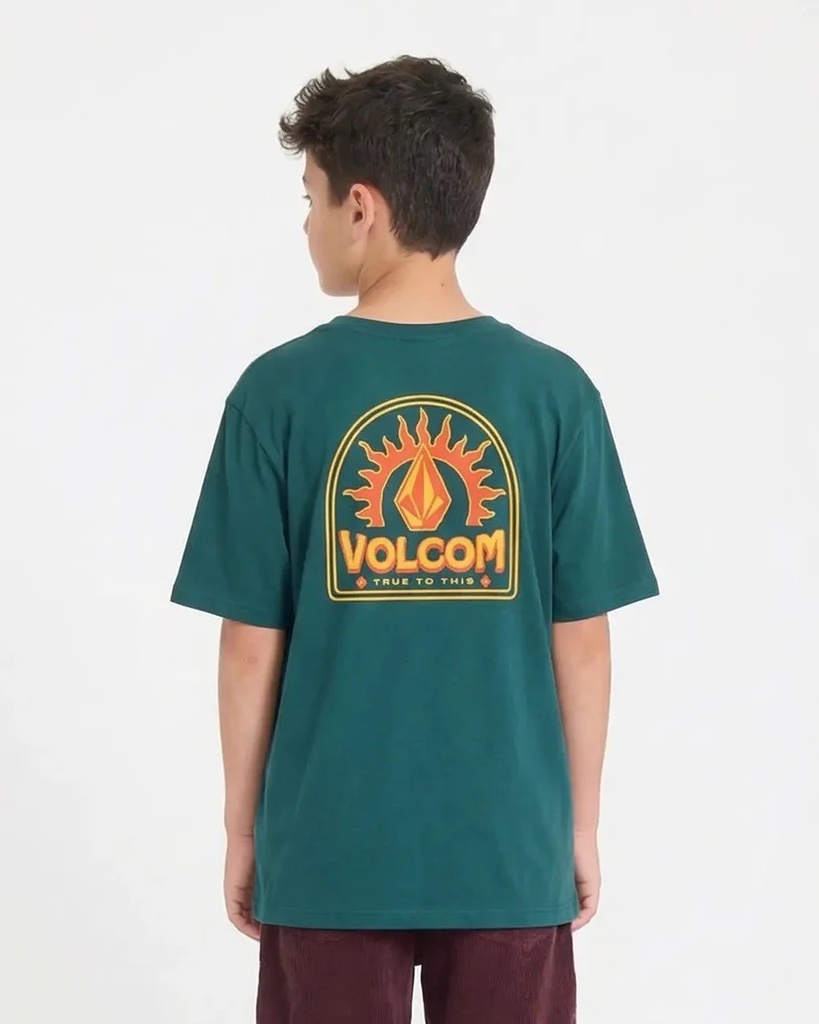T-SHIRT VOLCOM ENFANTS SOLSTICE - VERT RIFLE