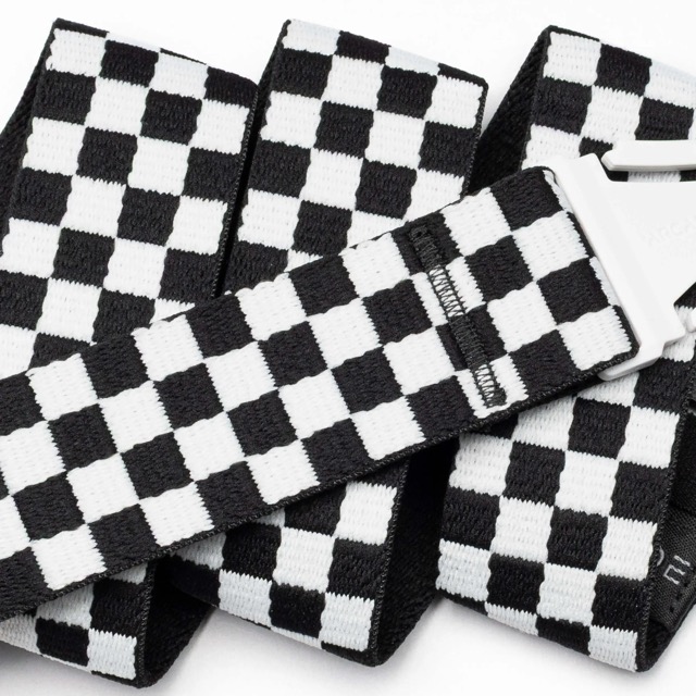 CEINTURE ARCADE CHECK - BLACK/GLACIAL