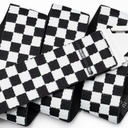 CEINTURE ARCADE CHECK - BLACK/GLACIAL