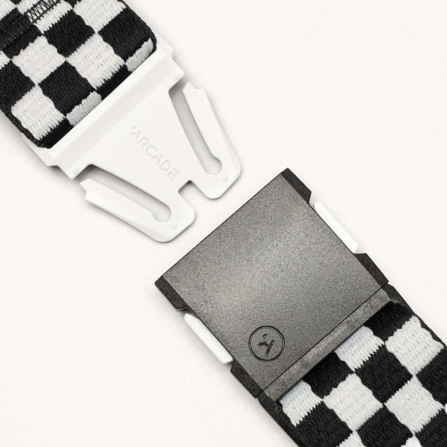 CEINTURE ARCADE CHECK - BLACK/GLACIAL