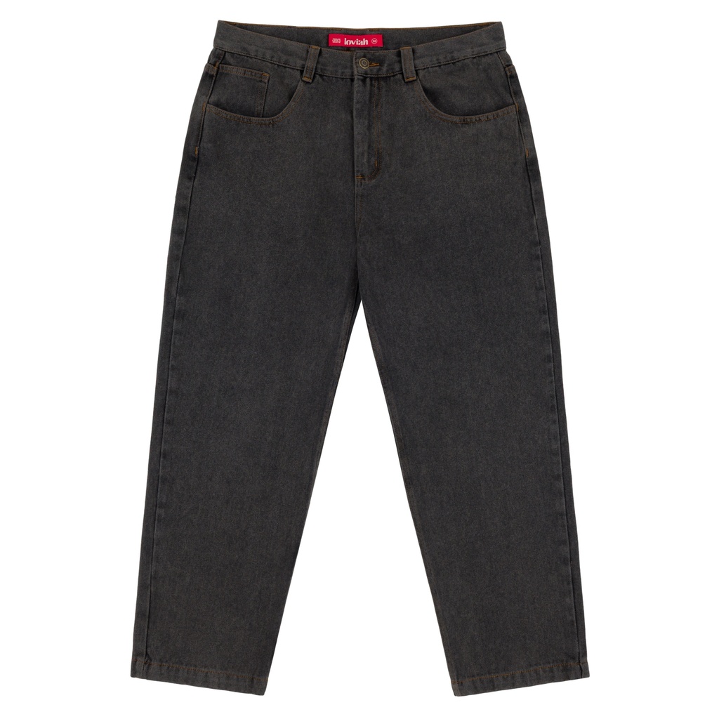 PANTALON LOVIAH OG BAGGY 5 POCKET DENIM - BLACK ACID WASH