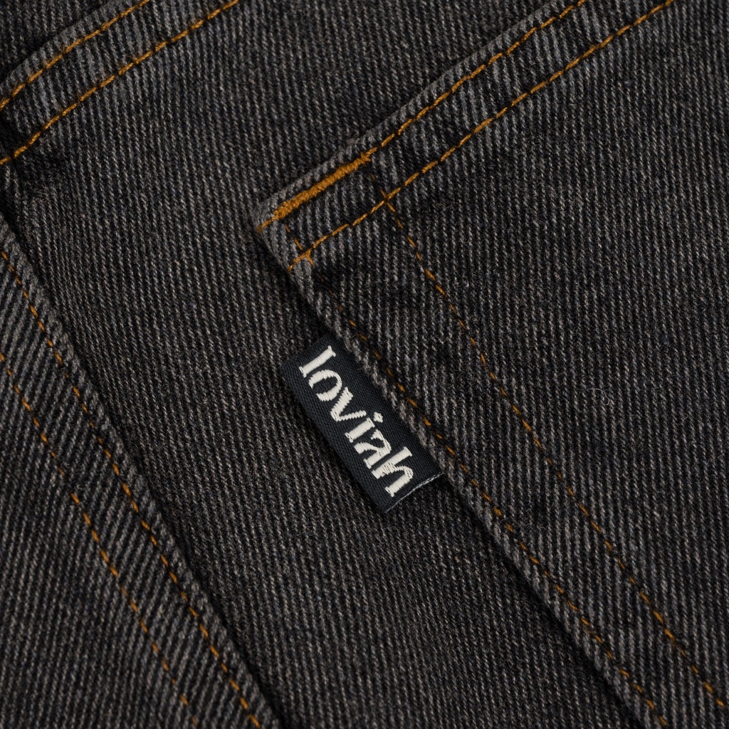 PANTALON LOVIAH OG BAGGY 5 POCKET DENIM - BLACK ACID WASH