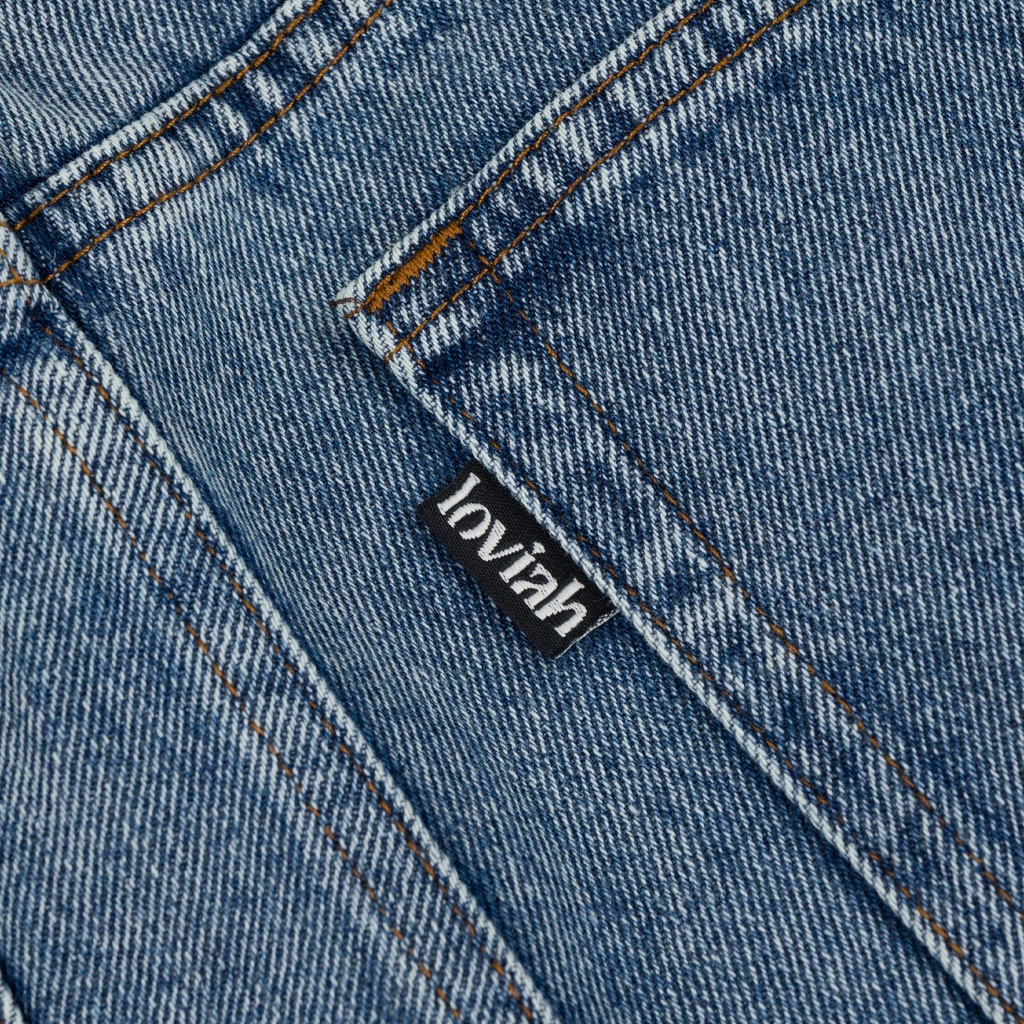 PANTALON LOVIAH OG BAGGY 5 POCKET DENIM - BLACK ACID WASH