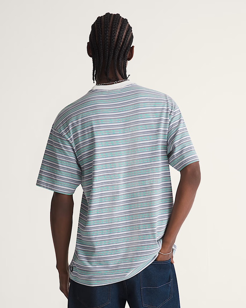 T-SHIRT VANS COMFYCUSH STRIPE KNIT SHORT SLEEVE TEE - CHINOIS GREEN (copie)
