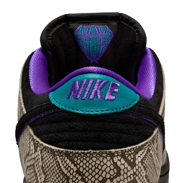 SOULIER NIKE SB DUNK LOW PRO - STRING/BLACK-BRIGHT SPRUCE-FIERCE PURPLE