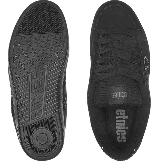 SOULIER ETNIES KINGPIN - BLACK BLACK SILVER