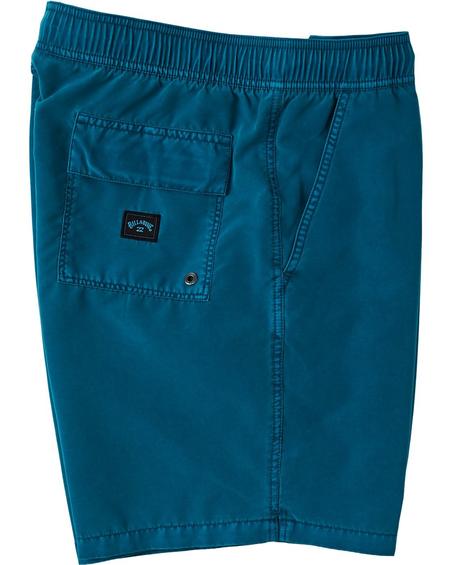 Boardshort All Day Overdye Layback 16&quot; Garcon  / Bleu