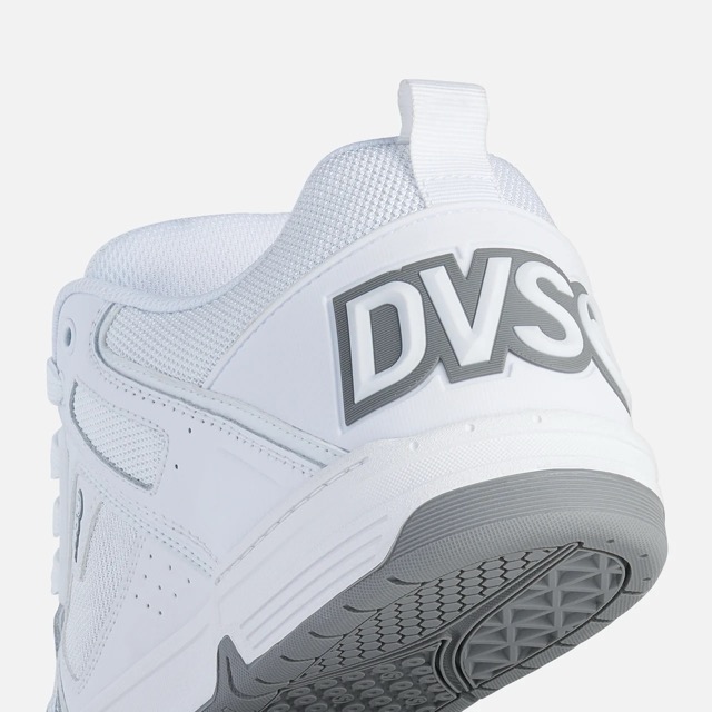 SOULIER DVS COMANCHE - BLANC/GREY LEATHER 