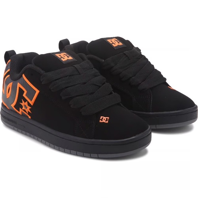 SOULIER DC COURT GRAFFIK NOIR/ORANGE