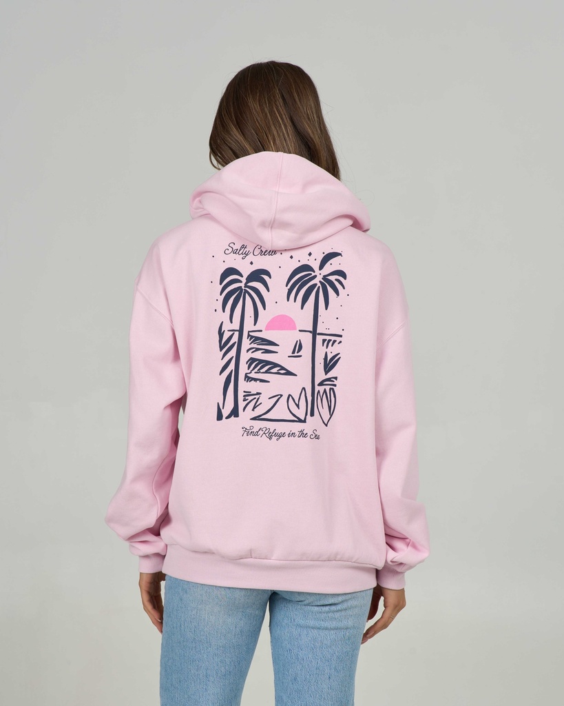 COTON OUATÉ SALTY CREW ALPHA ZIP HOODY POUR FEMME - LAVENDER FOG