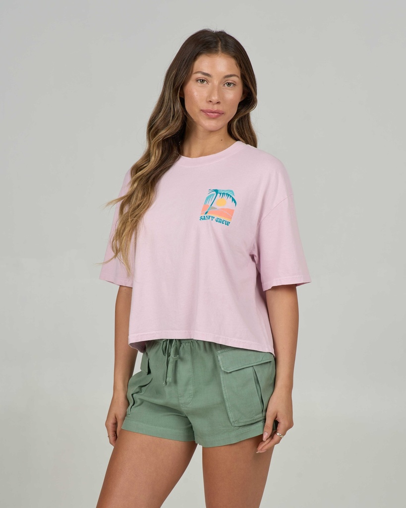T-SHIRT SALTY CREW BIG WAVE COVER UP POUR FEMME - OFF WHITE