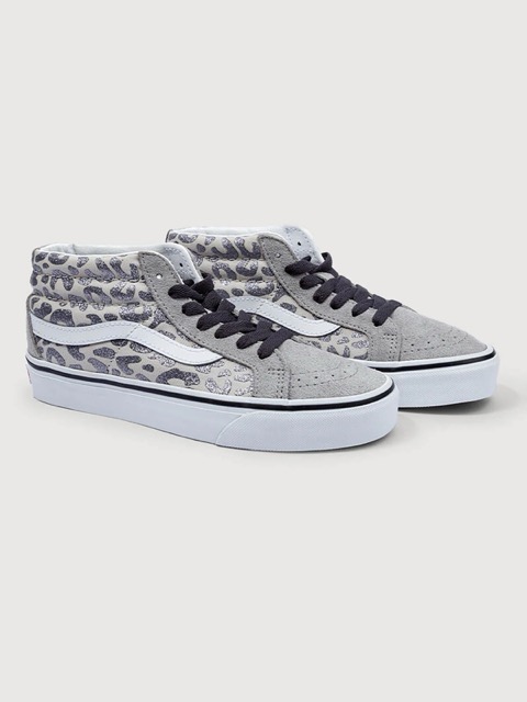 SOULIER VANS SK8-MID REISSUE - LEOPARD GRAY