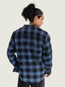 CHEMISE VANS ALISO FLANNEL BUTTONDOWN SHIRT - BLACK/BLUE MIRAGE