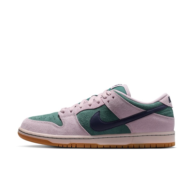 SOULIER NIKE SB DUNK LOW PRO - MINERAL SLATE/DARK RAISIN-PARTICLE ROSE