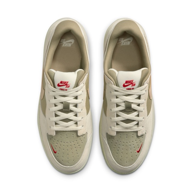 SOULIER NIKE SB FORCE 58 - COCONUT MILK/LINEN-NEUTRAL OLIVE