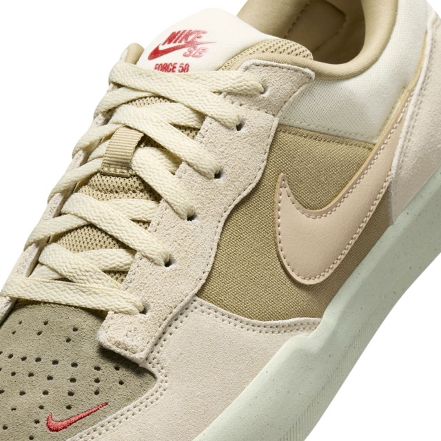 SOULIER NIKE SB FORCE 58 - COCONUT MILK/LINEN-NEUTRAL OLIVE