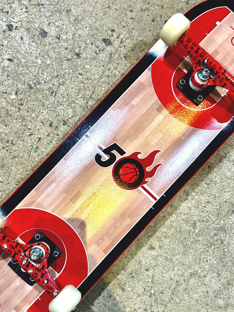 PLANCHE COMPLETE 5-0 SLAMDUNK ROUGE 8.25