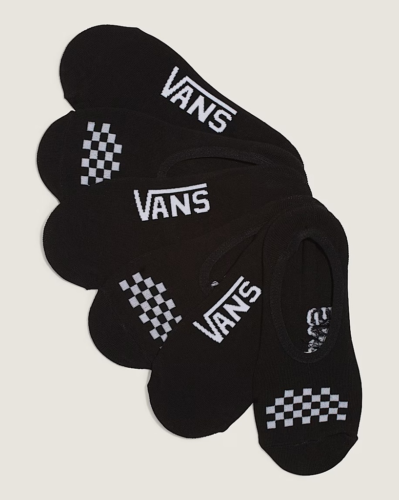 BAS VANS CLASSIC CANOODLE CHECKERBOARD FEMME 3-PACK - BLANC