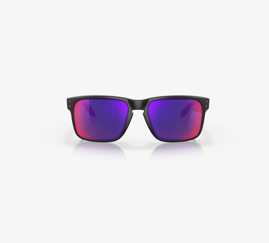 LUNETTE OAKLEY HOLBROOK MATTE BLACK W/ POSITIVE RED IRIDIUM
