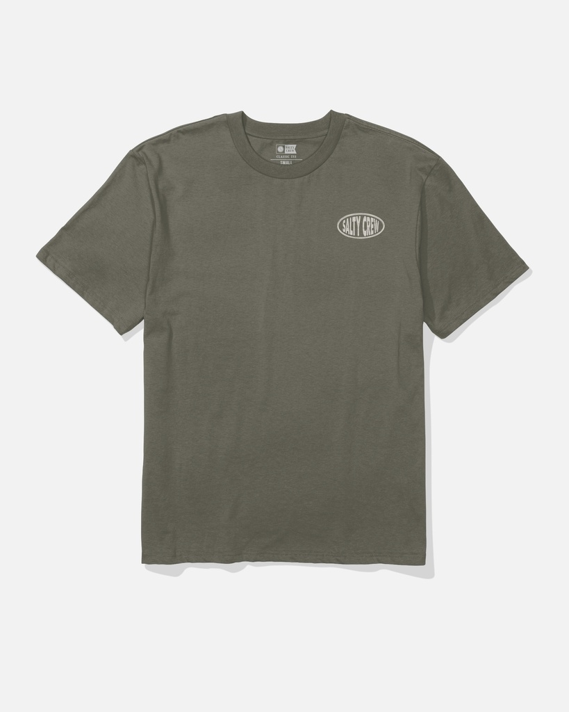 T-SHIRT SALTY CREW BEACH DAY PREMIUM TEE - SAGE GREEN