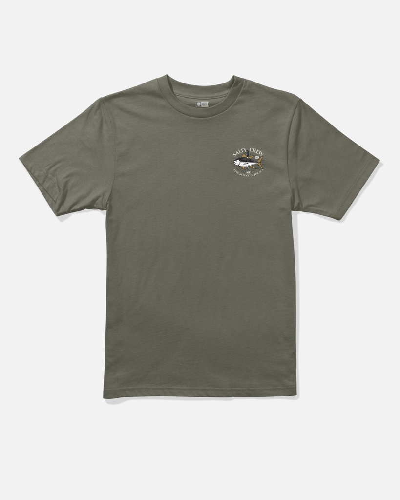 T-SHIRT SALTY CREW CAST LIFE CLASSIC SS - CHARCOAL