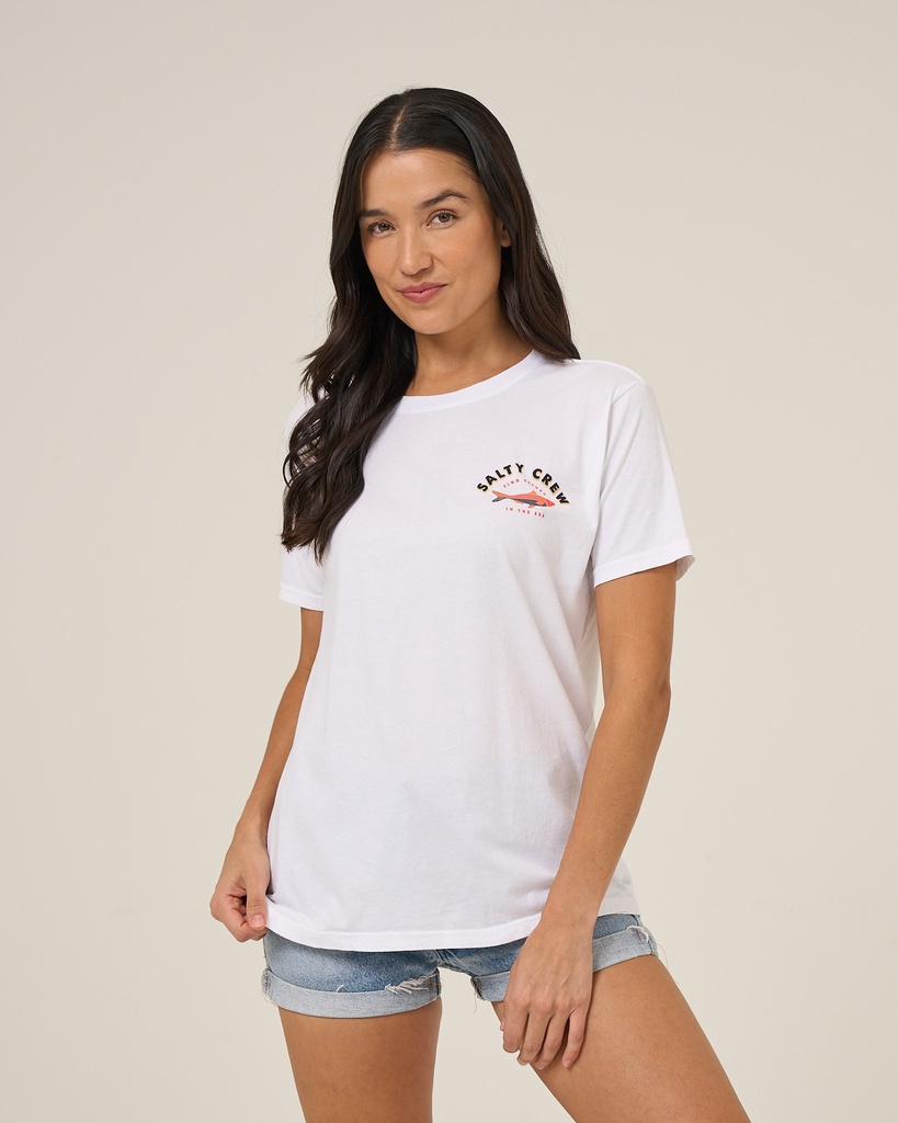 T-SHIRT SALTY CREW BIG WAVE COVER UP POUR FEMME - OFF WHITE