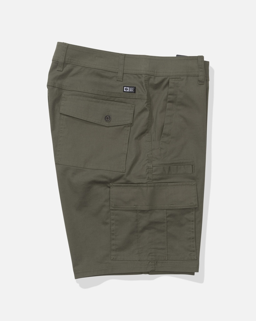 SHORT SALTY CREW RESIN PIGMENT SWEATSHORT - DUSTY OLIVE