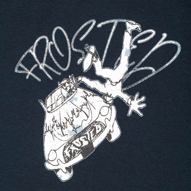 T-SHIRT FROSTED CRASH GRAPHIC - NAVY
