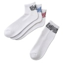 BAS FROSTED LOGO ANKLE SOCKS