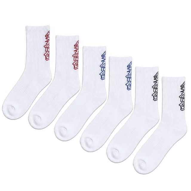 BAS FROSTED LOGO MID SOCKS 