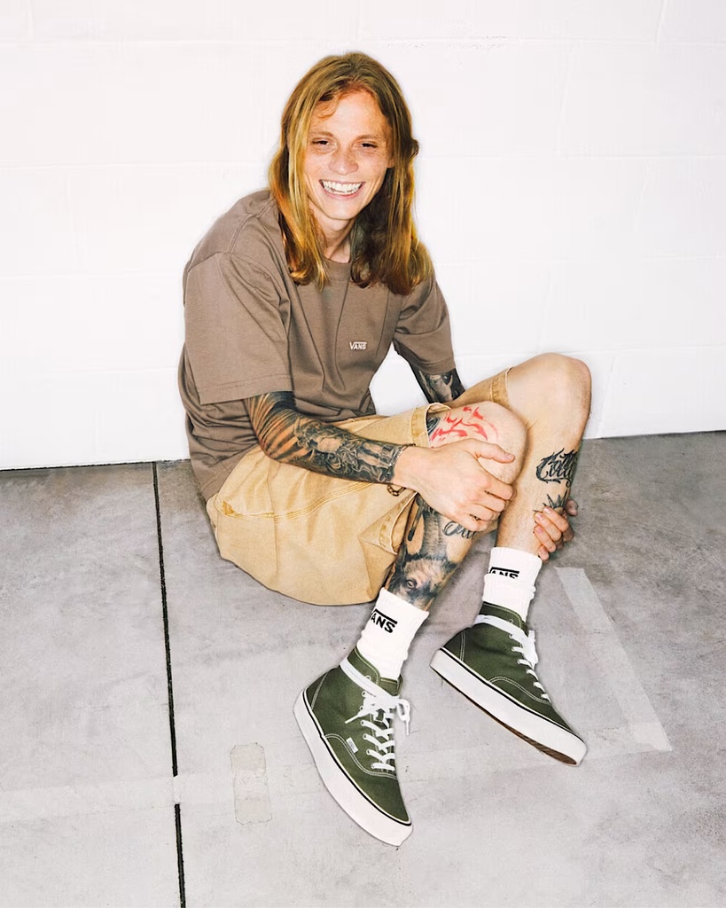 SOULIER VANS AUTHENTIC HI 2.0 - DUCK CANVAS GREEN BALSAM