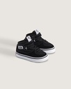 SOULIER VANS HALF CAB DECON ELASTIC LACE POUR BÉBÉ - SUEDE BLACK/WHITE