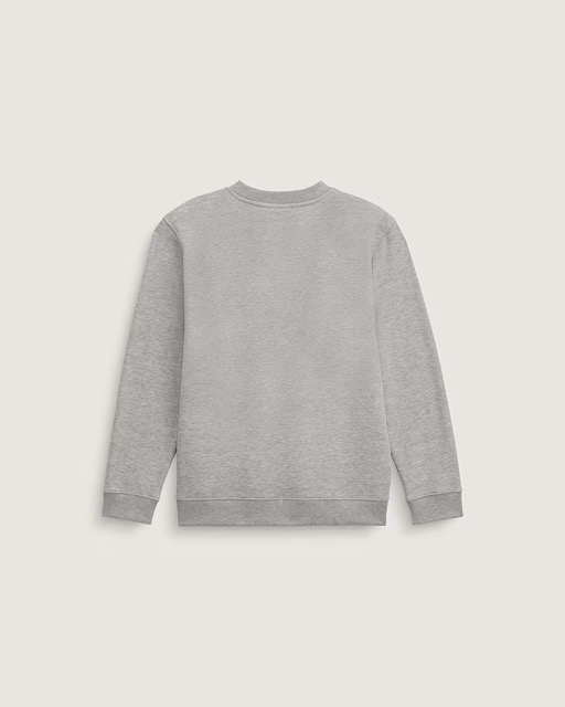 COTON OUATÉ VANS STRETCH LOGO CREW ENFANT - CEMENT HEATHER
