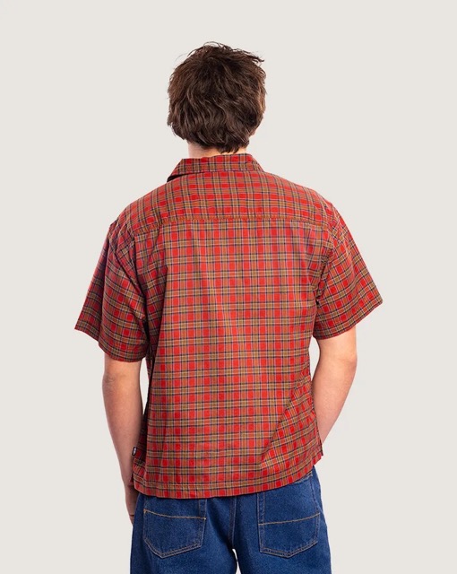 CHEMISE VANS LARKSPUR TIMBER S/S - POPPY EMBER