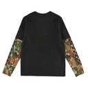 T-SHIRT VANS CAMO TWOFER LONG SLEEVE JUNIOR - NOIR